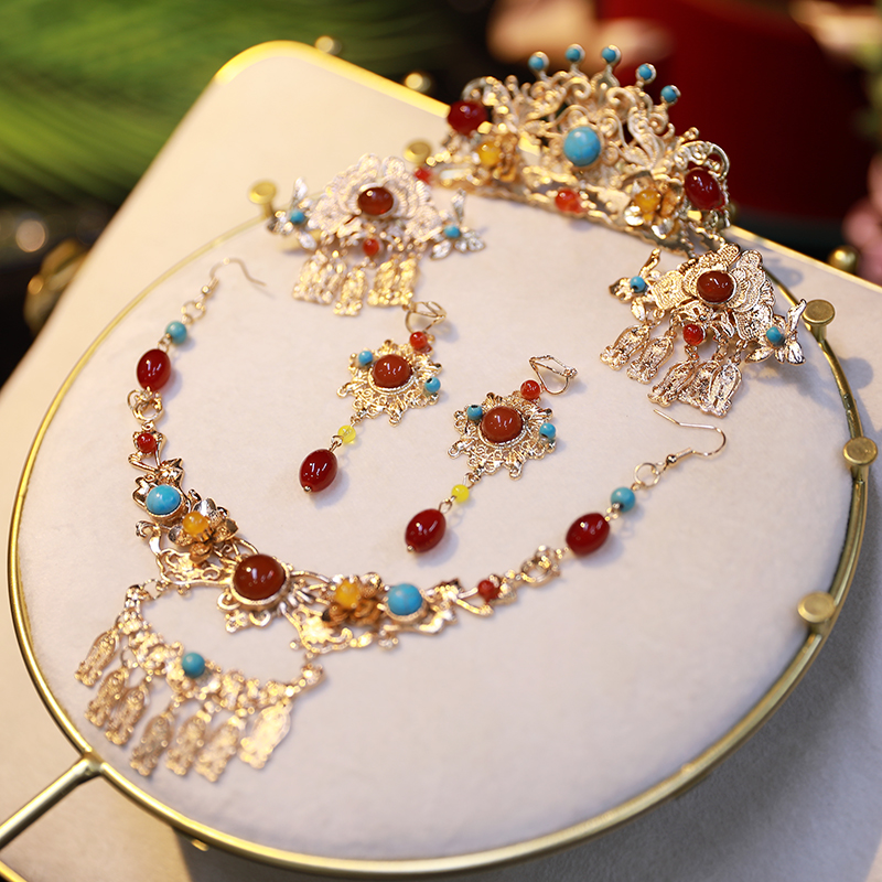 10年老店古风合金名族风大气发冠