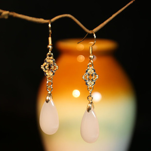 古风配马面裙的耳环中国风耳坠新中式汉服耳饰旗袍耳钉高级感配饰