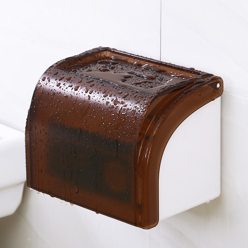 免打孔卫生间纸巾盒手纸盒厕所卷纸筒抽纸厕纸盒防水卫生纸置物架