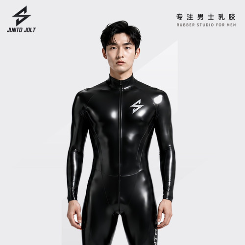 JUNTO JOLT男士乳胶收腰腹全包紧身latex英国RR胶片JJ胶高端定制
