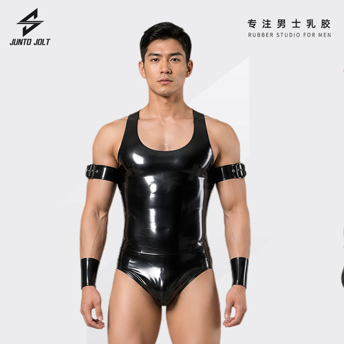 JUNTO JOLT男士乳胶背心紧身latex英国RR胶片JJ胶高端定制