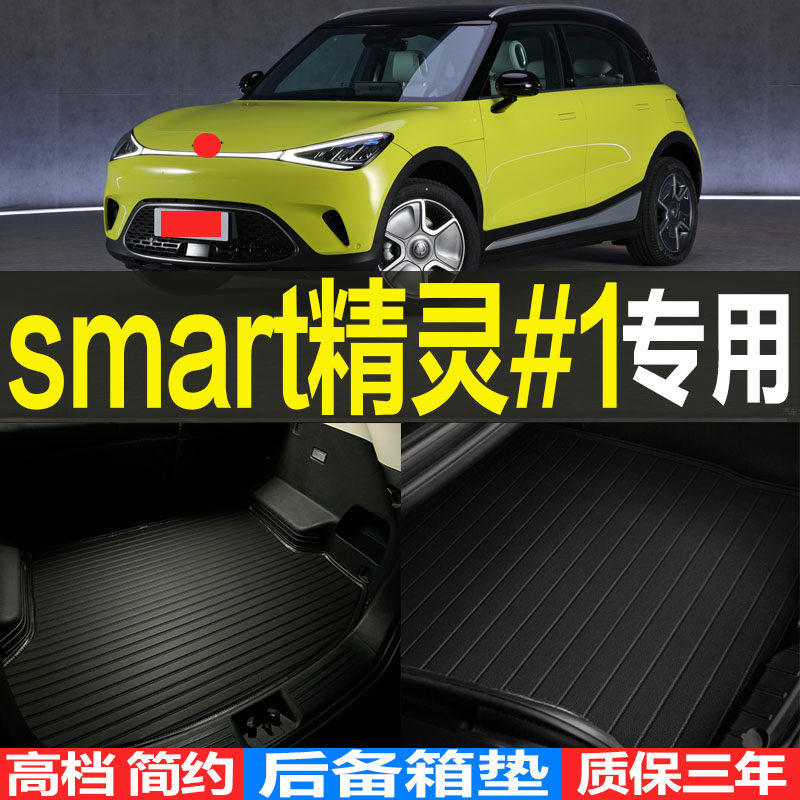 适2022/23款smart精灵#1专车专用3D立体后备箱尾箱垫子 改装配件