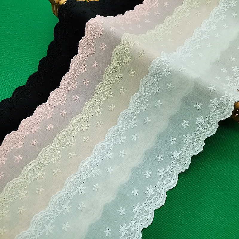 手工DIY纯棉刺绣蕾丝花边宽11CM