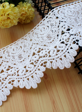 女装裙摆拼接纯棉水溶蕾丝花边辅料手工diy服装桌布加厚绣花配饰