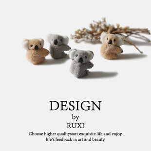 卡通立体超萌毛绒小考拉树袋熊发夹女可爱碎发卡网红小夹子头饰女