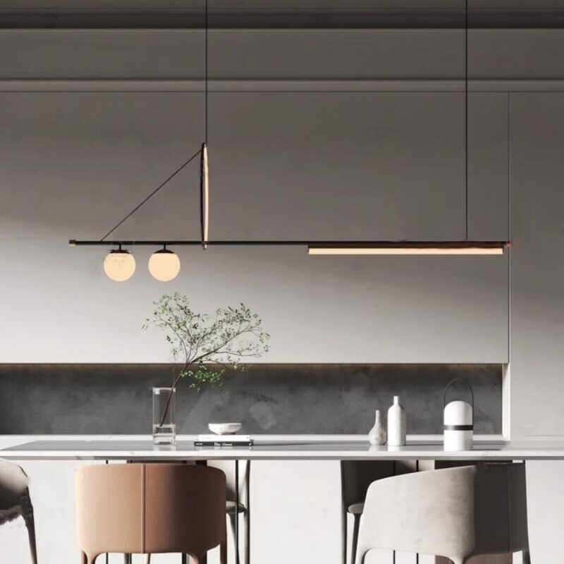 新款北欧线条长条餐厅吊灯现代简约吧台前台岛台设计师样板间灯具,家装灯饰光源,餐厅吊灯,淘宝优惠券,粉丝福利购,淘宝优惠卷