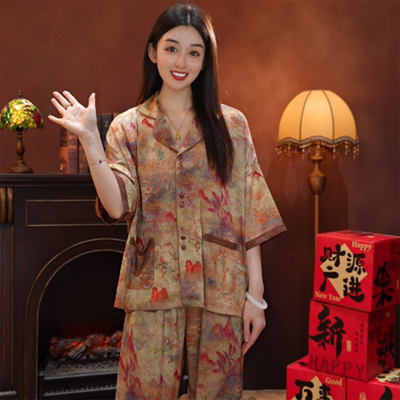 七七【云锦】2025爆款上新刻花夏季家居服SMS