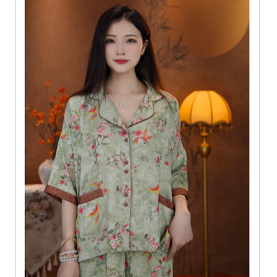 七七【梦境花园】ZZ2026夏季爆款刻花工艺可外穿家居服SMS