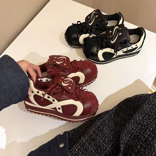 H55女鞋 苏格兰休闲厚底时尚 百搭软底运动阿甘鞋 贩售甜心2026新款