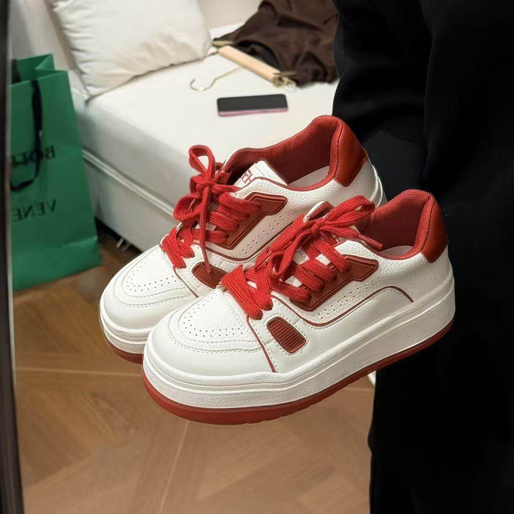 H55女鞋白水泥/黑武士2026春新款休闲百搭时尚厚底增高板鞋小白鞋,女鞋,休闲板鞋,淘宝优惠券,粉丝福利购,淘宝优惠卷