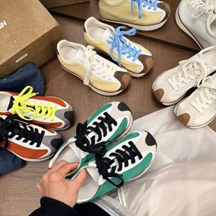 百搭撞色复古百搭缤纷华夫鞋 H55女鞋 春日版 新款 伊甸园2026春季