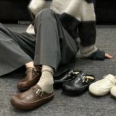 油蜡质感复古平底简约现代风勃肯鞋 H55女鞋 新款 2026春季 女 柏林季