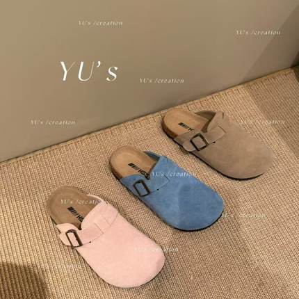 【现货】本命博肯！牛皮软木糠底宽头博肯鞋～