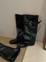 The new H55 women's shoes feature a detachable sleeve that can be worn in two, long, height-increasing metal accessories, and high-end, niche thigh-encircled fashion boots thumbnail 6
