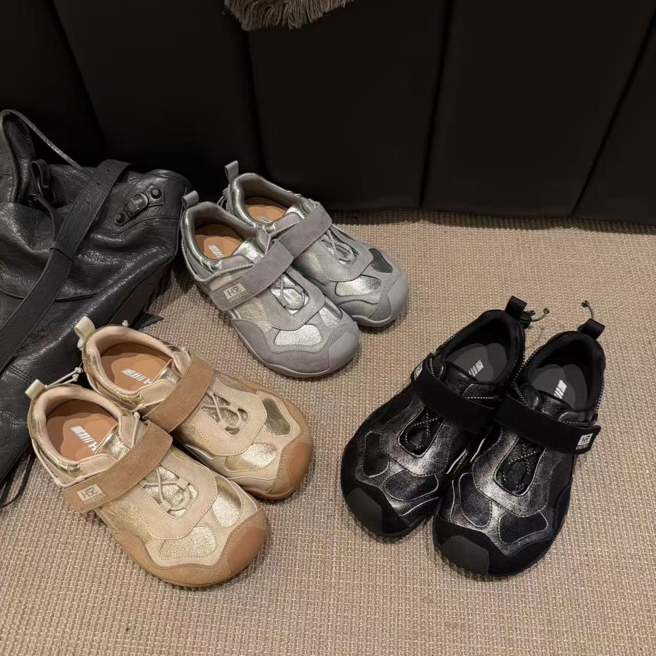 H55新款2025新款早8人的暴走鞋百搭舒适机能懒人休闲徒步鞋休闲鞋