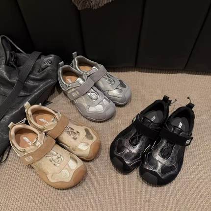 H55新款2025新款早8人的暴走鞋百搭舒适机能懒人休闲徒步鞋休闲鞋