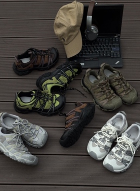 H55女鞋融境2026春季新款户外丑萌美学时尚百搭休闲鞋徒步登山鞋