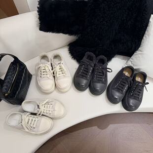 百搭增高休闲脏脏面包板鞋 H55女鞋 厚底时尚 新款 香草雪松2025冬季