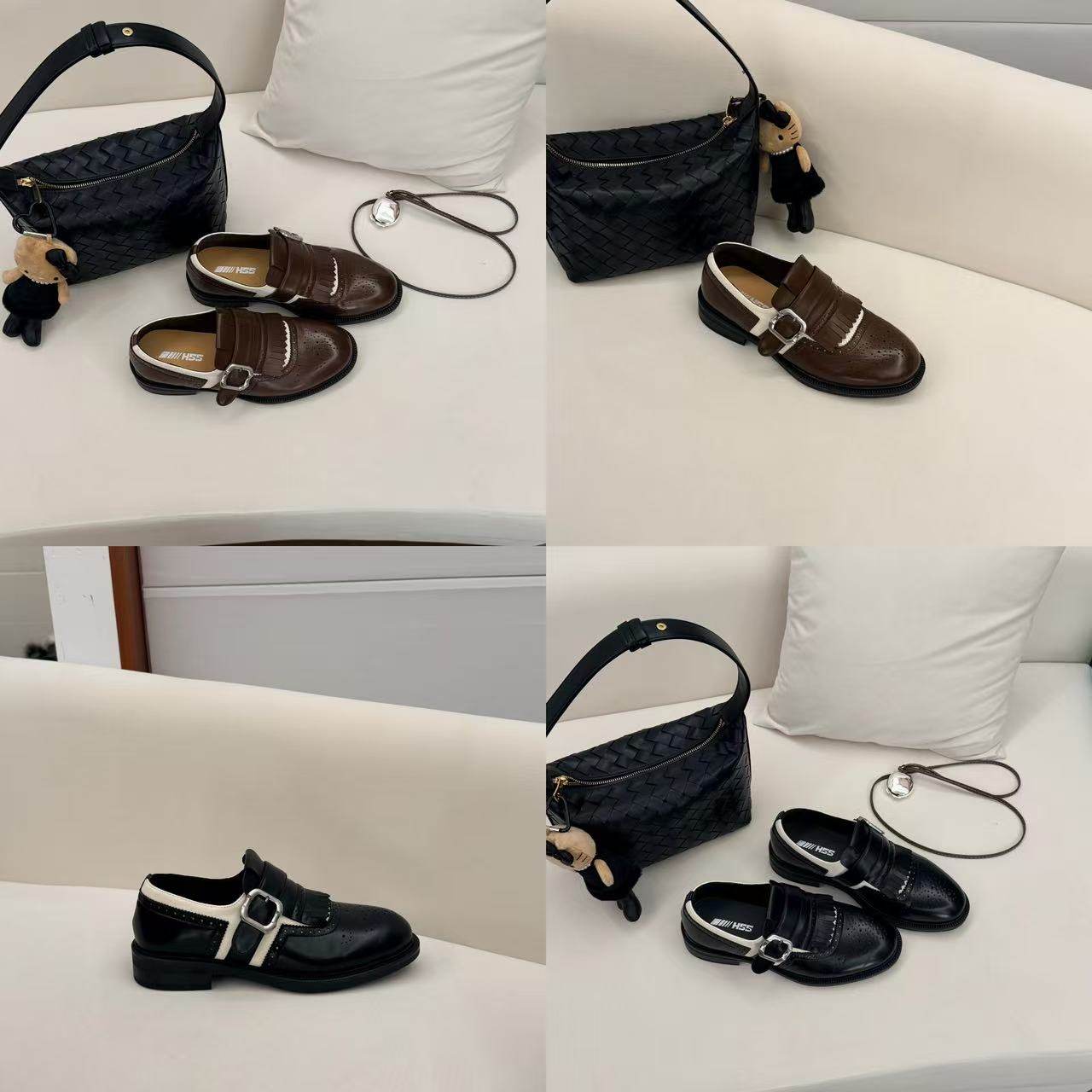 H55女鞋年度重磅2026春季新款英伦复古巴洛克雕花搭扣牛津乐福鞋,女鞋,牛津鞋/布洛克鞋/德比鞋,淘宝优惠券,粉丝福利购,淘宝优惠卷