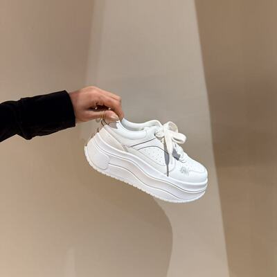 H55女鞋空气感2026春新款王牌小白鞋简约百搭增高厚底软底休闲鞋