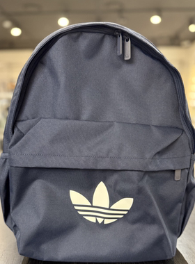 Adidas阿迪达斯经典三叶草蓝色双肩书包男女同款情侣款JX0213