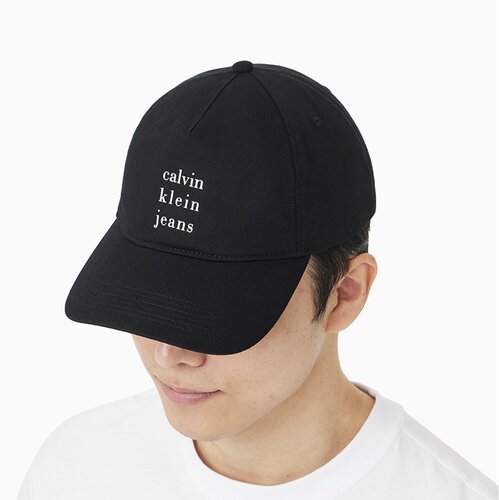 CALVIN KLEIN黑色字母ck jeans帽子棒球帽鸭舌帽4G5036GUB1