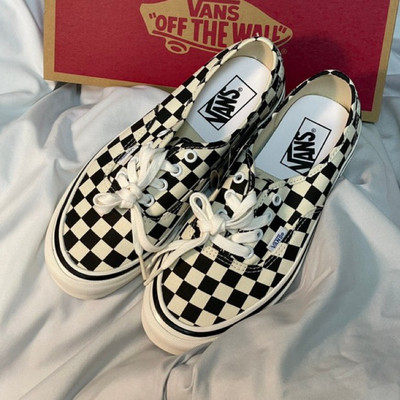 范斯Vans Authentic 44 DX安娜海姆棋盘格男女帆布鞋VN0A38ENOAK
