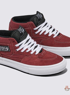 范斯vans half cab skate红色中帮缓震滑板鞋VN0A2Z34Z28