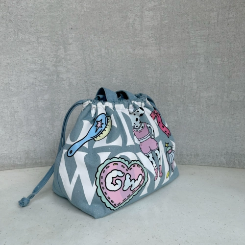 Флисовая демисезонная джинсовая вместительная и большая сумка на одно плечо, Таиланд