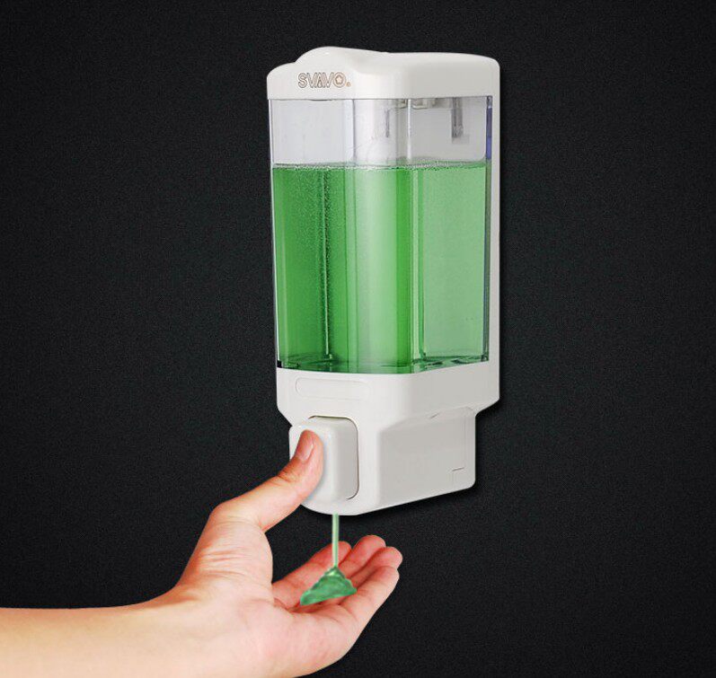 瑞沃单头手动皂液器浴室洗手液出液盒肥皂盒V-8121/双头V-8122