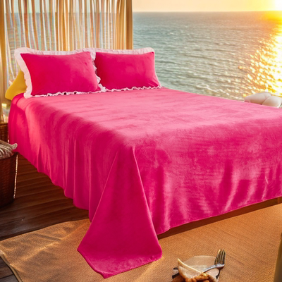 绵乐牛奶绒江苏通用厚床单三件套