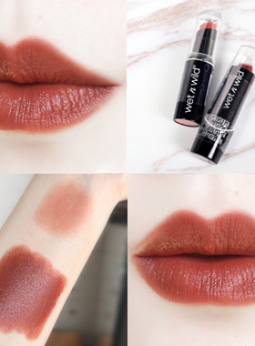 美国wnw Wet n Wild口红湿又野维特娃半哑光持久不易脱色显白裸色