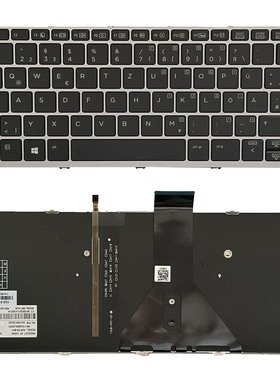全新惠普 HP Elitebook 1012 1020 G1 1030 G1 键盘背光银框UK RU