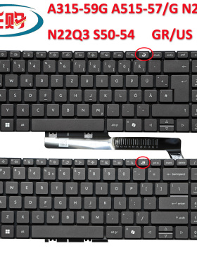 适用ACER/宏基A315-59G A515-57/G N22C6 N22Q3 S50-54键盘 GR US