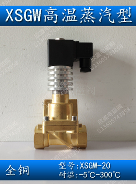 6分DN20全铜高温高压蒸汽电磁阀 XSGW  AC220V DC24V 热卖