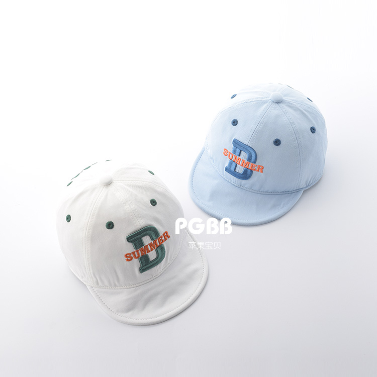 嘟嘟啦纯棉鸭舌帽可调节百搭洋气