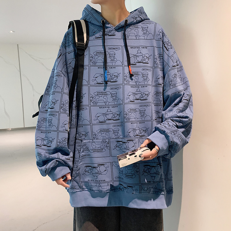 港風凱春季新品大碼潮流衛衣外套上衣男