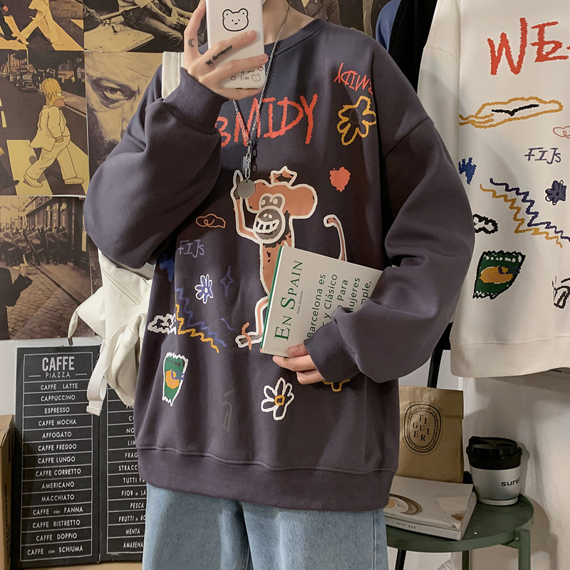 Poster grey 60% cotton 40% polyester spring new fashion sweater for men