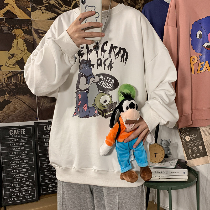 Poster grey polyester spring new printed sweater