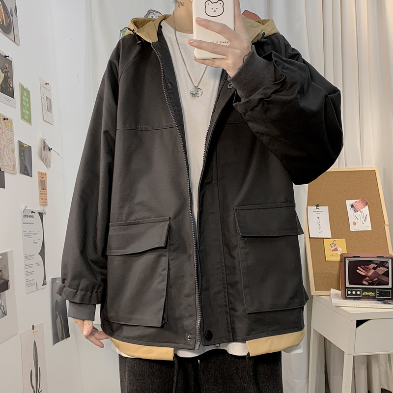 Poster grey cotton with trace other fiber new jacket man