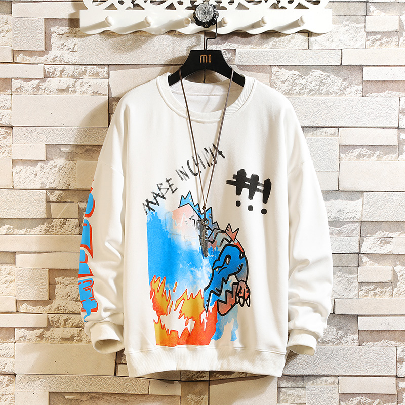 Hanging clapping brick cotton polyester spring round neck long sleeve sweater