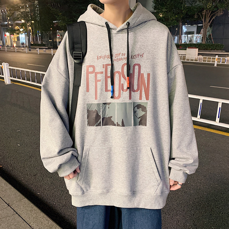 Gangfengkai 55% cotton 45% polyester new printed sweater coat