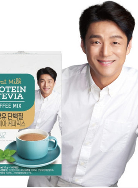 韩国直邮McNulty速溶咖啡甜叶菊stevia代糖蛋白质30条