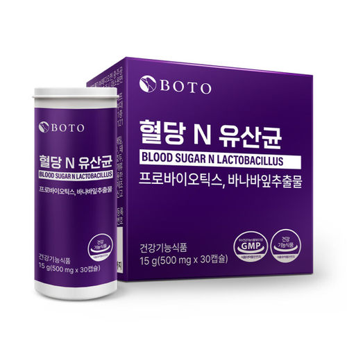 韩国直邮boto益生菌香蕉叶提取物血糖健康500mg*30粒