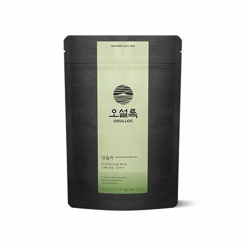 韩国直邮osulloc有机绿茶50g哦雪绿浓郁嫩芽袋装醇香浓郁
