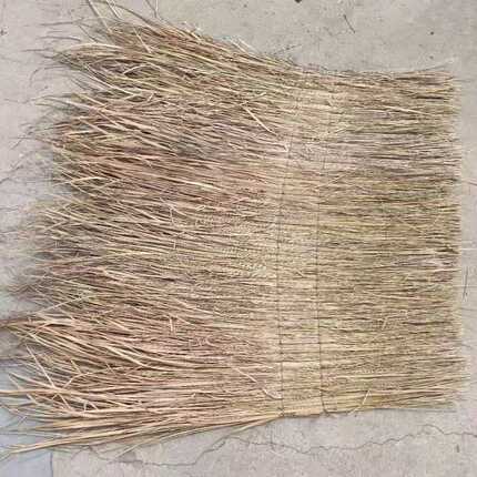 天然茅草瓦1*1米加厚无竹片复古风户外防腐木装饰茅草屋