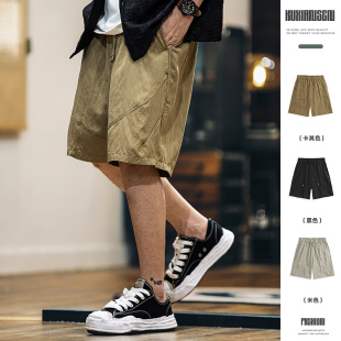 男夏季 子男款 2026新款 休闲运动五分裤 轻薄美式 莱赛尔天丝凉感短裤