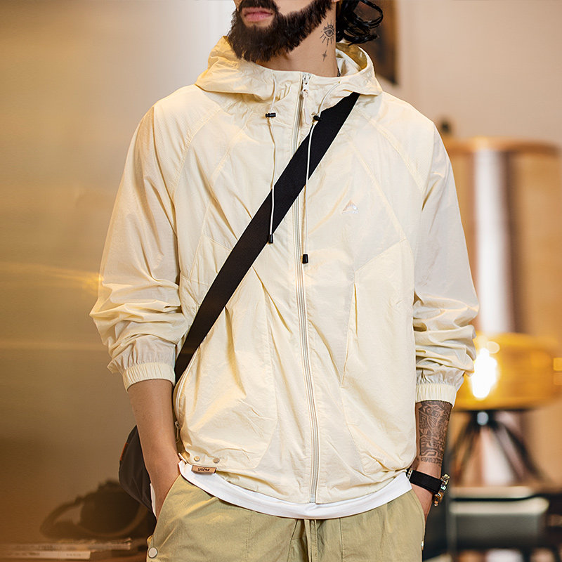UPF50+美式防晒衣外套男夏季2026新款户外登山钓鱼防紫外线防晒服