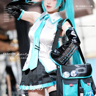 天羽川firefirst初音未来单肩包斜跨大容量学生女男正版联名代销