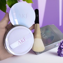 akf散粉新款正品隔离持久控油定妆细闪透明色镭射油皮隐形送粉刷